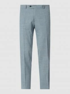 Carl Gross Regular Fit Anzughose Mit Leinen-Anteil Modell 'Fox' - Hellblau