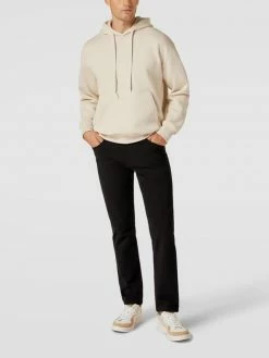 Christian Berg Men Straight Fit Stoffhose Mit Stretch-Anteil - Schwarz