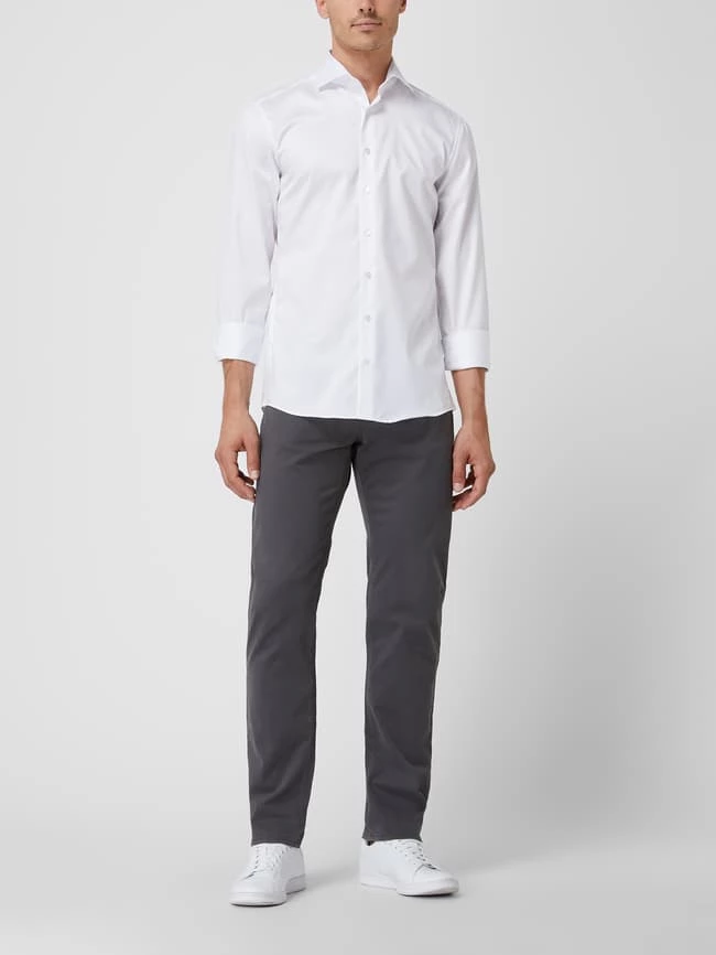 Pierre Cardin Tapered Fit Hose Mit Stretch-Anteil Modell 'Lyon' - 'Futureflex' - Anthrazit 1 Pierre Cardin Tapered Fit Hose Mit Stretch-Anteil Modell 'Lyon' - 'Futureflex' - Anthrazit