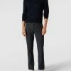 Christian Berg Men Straight Fit Chino Mit Stretch-Anteil - Anthrazit