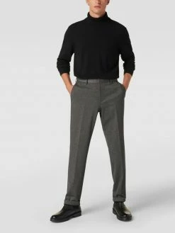 BOSS Regular Fit Anzughose Mit Viskose-Anteil Modell 'Leon' - Mittelgrau