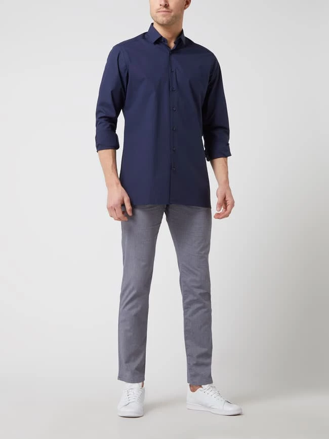 Bugatti Regular Fit Hose Mit Stretch-Anteil - Blau 1 Bugatti Regular Fit Hose Mit Stretch-Anteil - Blau