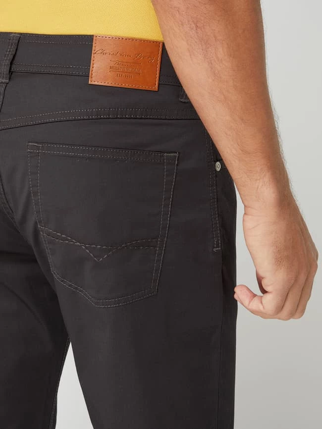 Christian Berg Men Regular Fit Hose Mit Stretch-Anteil - Dunkelgrau Meliert 3 Christian Berg Men Regular Fit Hose Mit Stretch-Anteil - Dunkelgrau Meliert – Bild 3