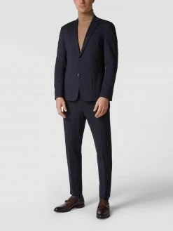 Strellson Slim Fit Anzughose Aus Jersey Modell 'Saturn' - Marineblau