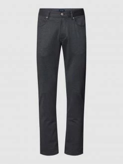 Christian Berg Men Hose Im 5-Pocket-Design - Marineblau