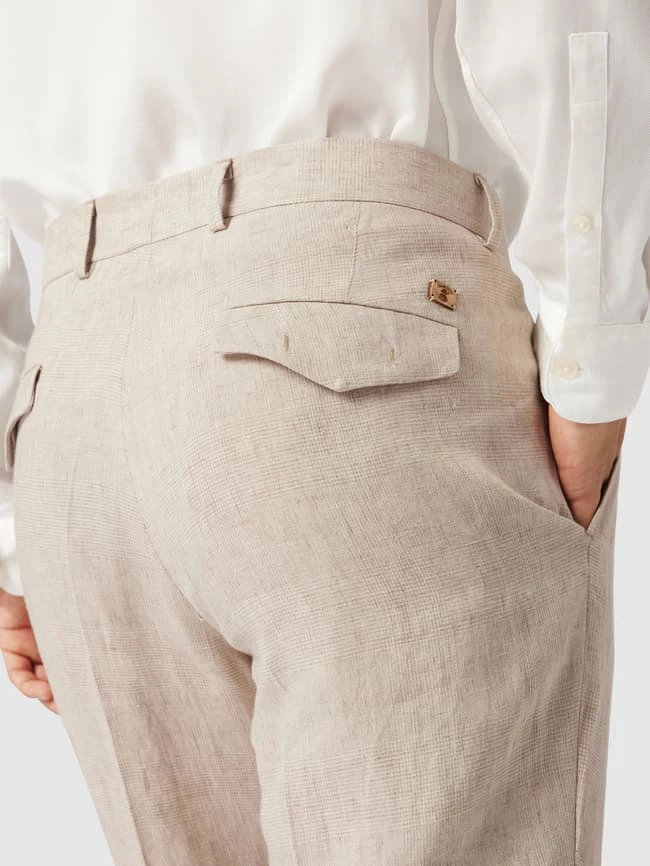 CG - Club Of Gents Oversized Fit Anzughose Mit Strukturmuster - Beige 3 CG - Club Of Gents Oversized Fit Anzughose Mit Strukturmuster - Beige – Bild 3