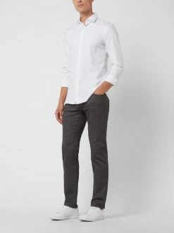 Brax Straight Fit Stretchhose Mit Logo-Detail - Schwarz