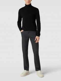 Christian Berg Men Hose Mit Label-Patch - Dunkelgrau