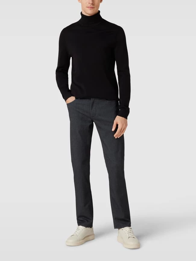 Christian Berg Men Hose Mit Label-Patch - Dunkelgrau 1 Christian Berg Men Hose Mit Label-Patch - Dunkelgrau