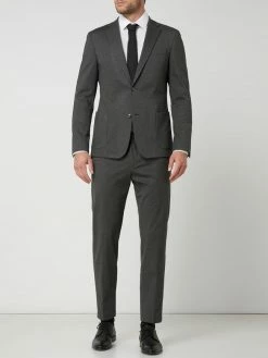 Strellson Slim Fit Anzughose Aus Jersey Modell 'Saturn' - Mittelgrau