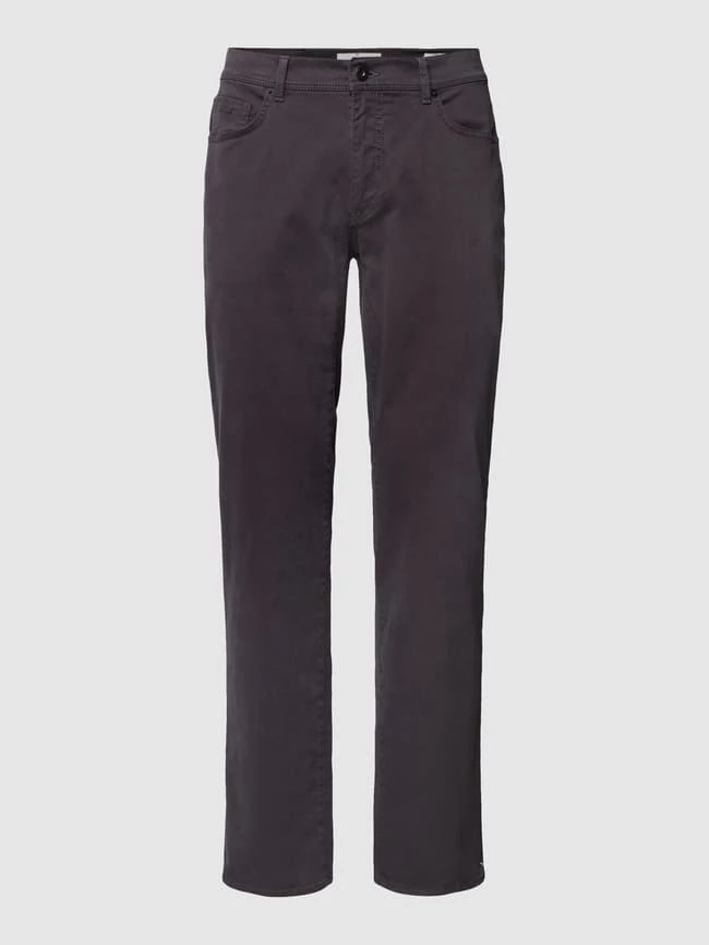Brax Straight Fit Chino Mit Label-Detail Modell 'Cadiz' - Mittelgrau 2 Brax Straight Fit Chino Mit Label-Detail Modell 'Cadiz' - Mittelgrau – Bild 2