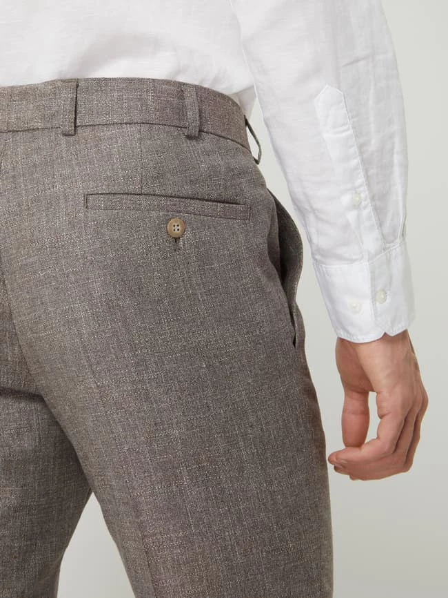 Wilvorst Anzughose Aus Wollmischung - Rot Meliert 3 Wilvorst Anzughose Aus Wollmischung - Rot Meliert – Bild 3