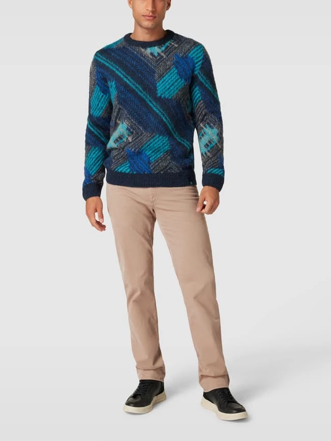 Brax Hose Mit Label-Patch Modell 'Cadiz' - Beige 1 Brax Hose Mit Label-Patch Modell 'Cadiz' - Beige