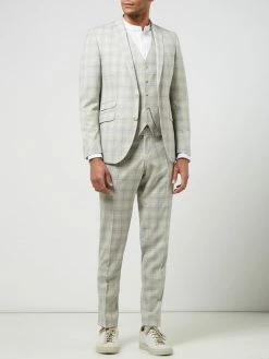 CG - Club Of Gents Slim Fit Anzughose Aus Schurwolle - ‘Savile Row’ - Hellgrau