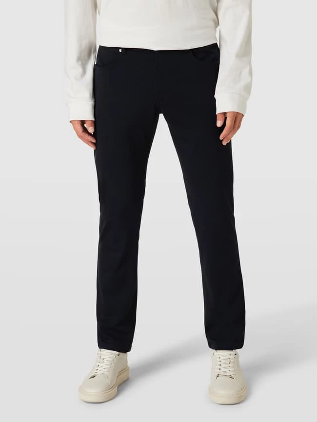 Christian Berg Men Straight Fit Stoffhose Mit Stretch-Anteil - Marineblau 4 Christian Berg Men Straight Fit Stoffhose Mit Stretch-Anteil - Marineblau – Bild 4