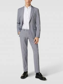 MCNEAL Anzughose Mit Strukturmuster - Blau