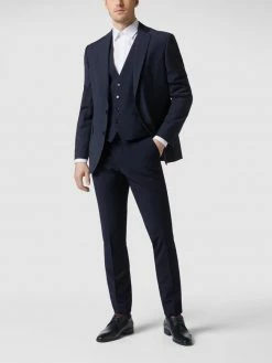 MCNEAL Business-Hose Mit Webstruktur - Marineblau