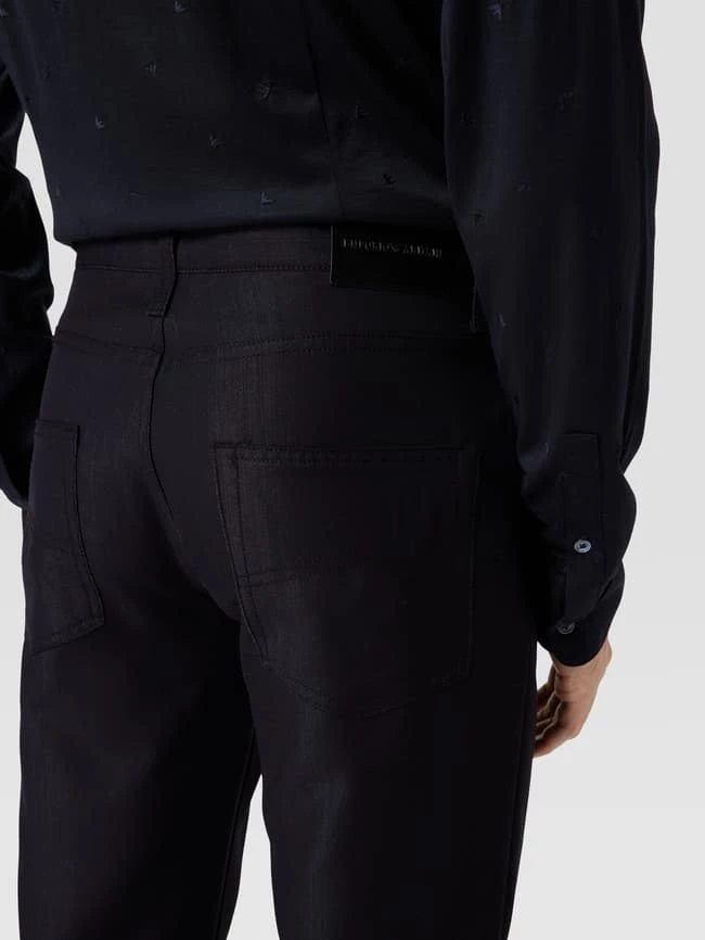 Emporio Armani Stoffhose Mit Lyocell-Anteil Modell 'Wool Look Pocket' - Marineblau 3 Emporio Armani Stoffhose Mit Lyocell-Anteil Modell 'Wool Look Pocket' - Marineblau – Bild 3