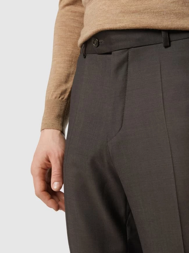 Carl Gross Modern Fit Anzughose Aus Schurwolle - Mittelbraun 3 Carl Gross Modern Fit Anzughose Aus Schurwolle - Mittelbraun – Bild 3