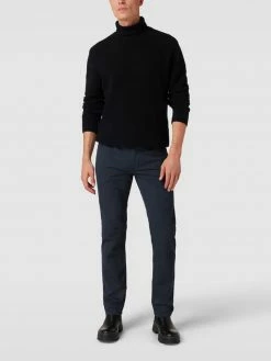 Christian Berg Men Hose Mit Label-Patch - Marineblau