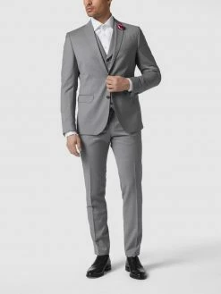 CG - Club Of Gents Slim Fit Anzughose Aus Schurwolle YOUR OWN PARTY By CG – CLUB Of GENTS - Hellgrau Meliert