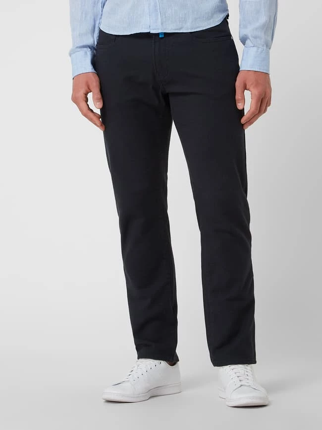 Pierre Cardin Tapered Fit Hose Mit Hohem Stretch-Anteil Modell 'Lyon' - 'Futureflex' - Marineblau 4 Pierre Cardin Tapered Fit Hose Mit Hohem Stretch-Anteil Modell 'Lyon' - 'Futureflex' - Marineblau – Bild 4