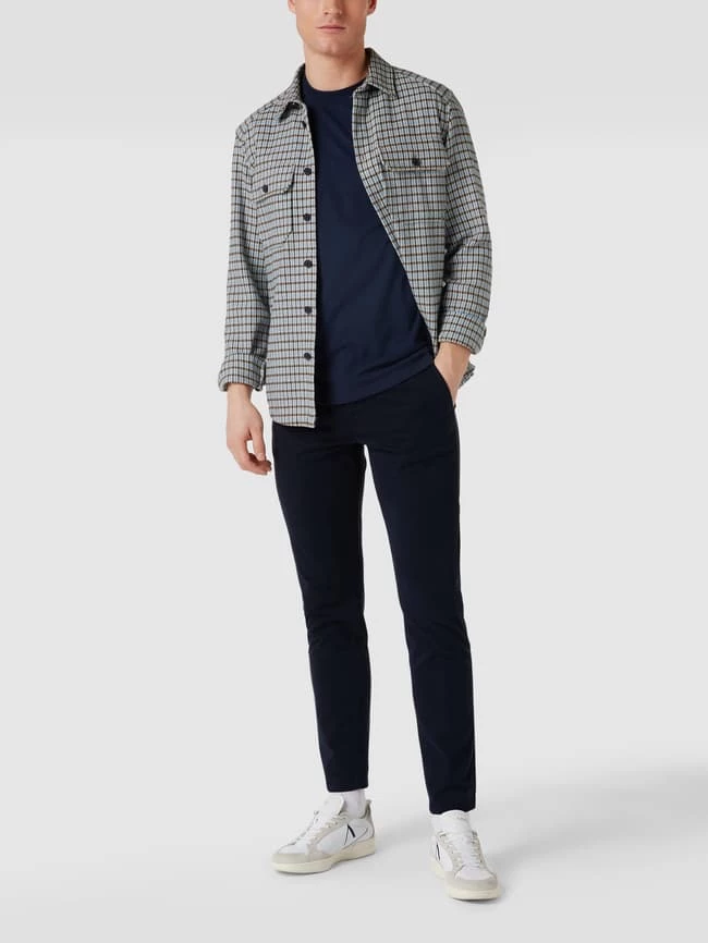 BOSS Casualwear Tapered Fit Chino Mit Stretch-Anteil - Marineblau 1 BOSS Casualwear Tapered Fit Chino Mit Stretch-Anteil - Marineblau