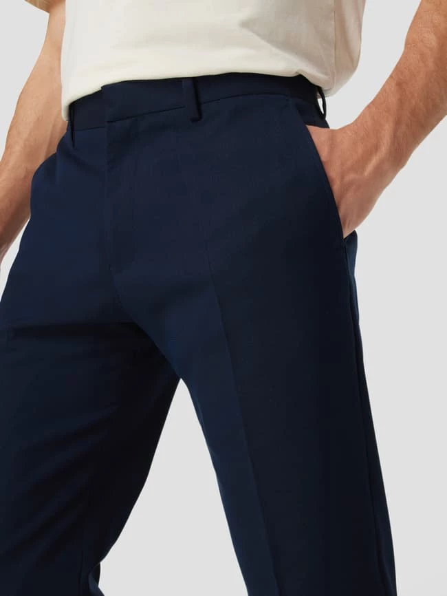 S.Oliver BLACK LABEL Anzug-Hose Mit Webmuster - Marineblau 3 S.Oliver BLACK LABEL Anzug-Hose Mit Webmuster - Marineblau – Bild 3