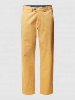 Christian Berg Men Straight Fit Chino Mit Stretch-Anteil - Gold