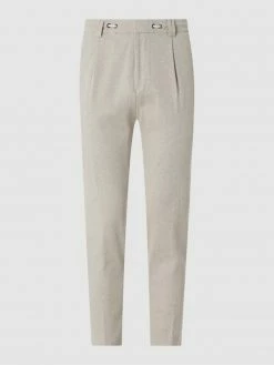 Cinque Bundfaltenhose Mit Stretch-Anteil Modell 'Cijuno' - Beige