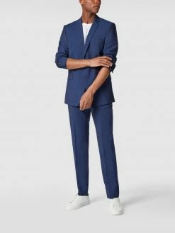 Strellson Slim Fit Anzughose Aus Reiner Schurwolle - Blau