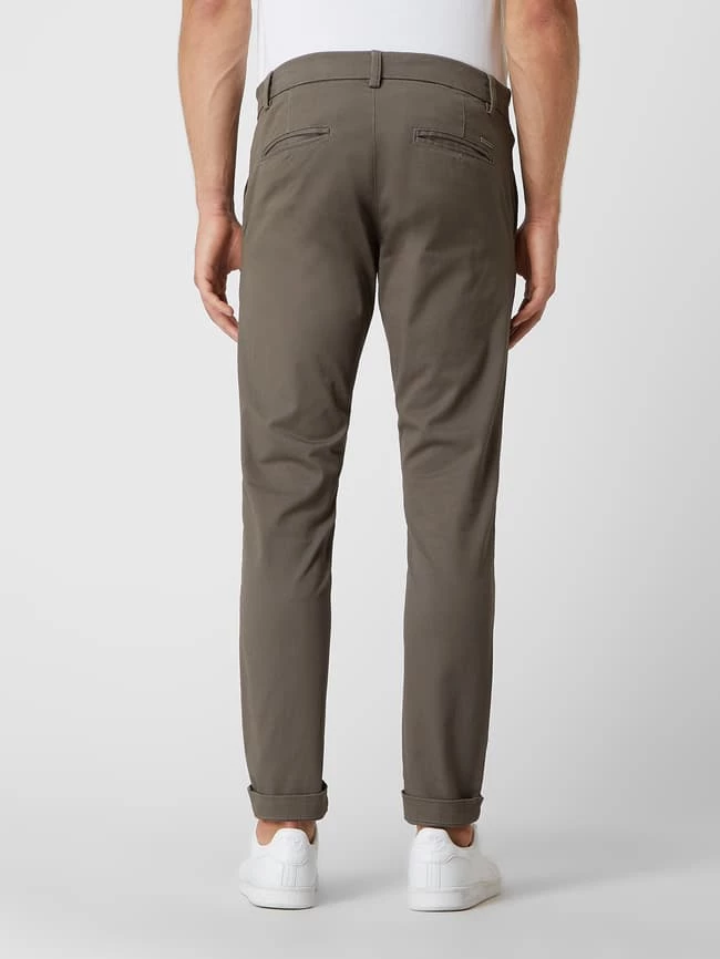 Bruun & Stengade Slim Fit Chino Mit Stretch-Anteil Modell 'Oscar' - Dunkelgrün 5 Bruun & Stengade Slim Fit Chino Mit Stretch-Anteil Modell 'Oscar' - Dunkelgrün – Bild 5