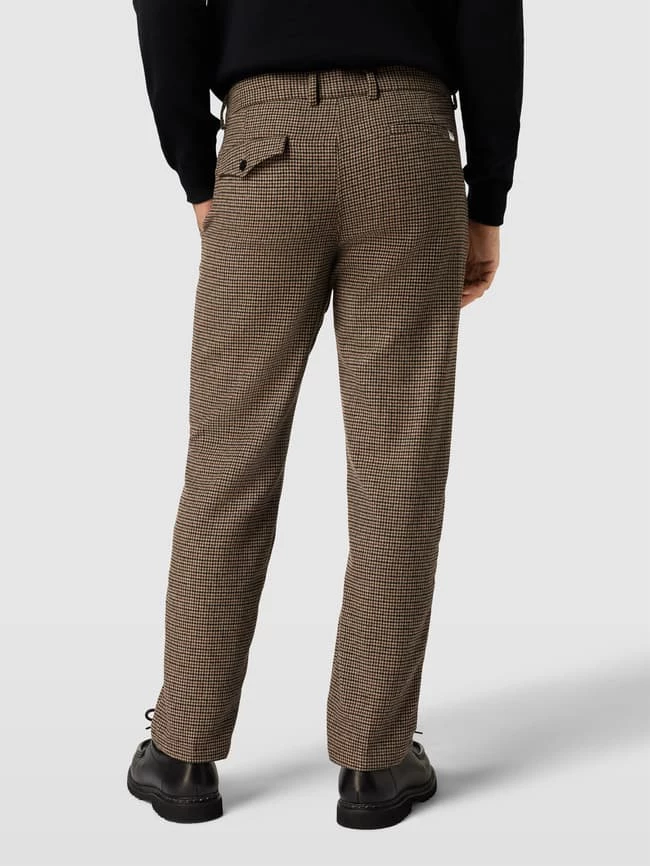 Selected Homme Anzughose Mit Hahnentrittmuster Modell 'REG-TROY TRS' - Mittelbraun 5 Selected Homme Anzughose Mit Hahnentrittmuster Modell 'REG-TROY TRS' - Mittelbraun – Bild 5