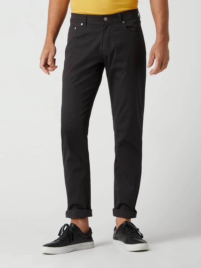 Christian Berg Men Regular Fit Hose Mit Stretch-Anteil - Dunkelgrau Meliert 4 Christian Berg Men Regular Fit Hose Mit Stretch-Anteil - Dunkelgrau Meliert – Bild 4