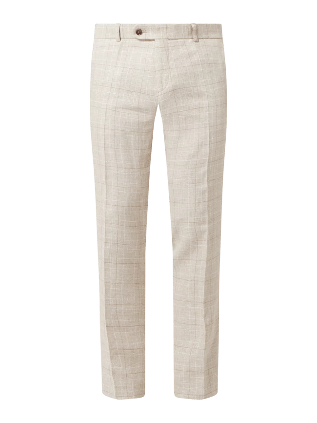 Carl Gross Anzughose Aus Leinenmischung Modell 'Tomte' - Beige 2 Carl Gross Anzughose Aus Leinenmischung Modell 'Tomte' - Beige – Bild 2