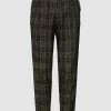 CG - Club Of Gents Chino Mit Tartan-Karo Modell 'Obey' - Mittelbraun