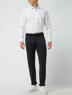 Christian Berg Men Slim Fit Hose Mit Viskose-Anteil - Marineblau