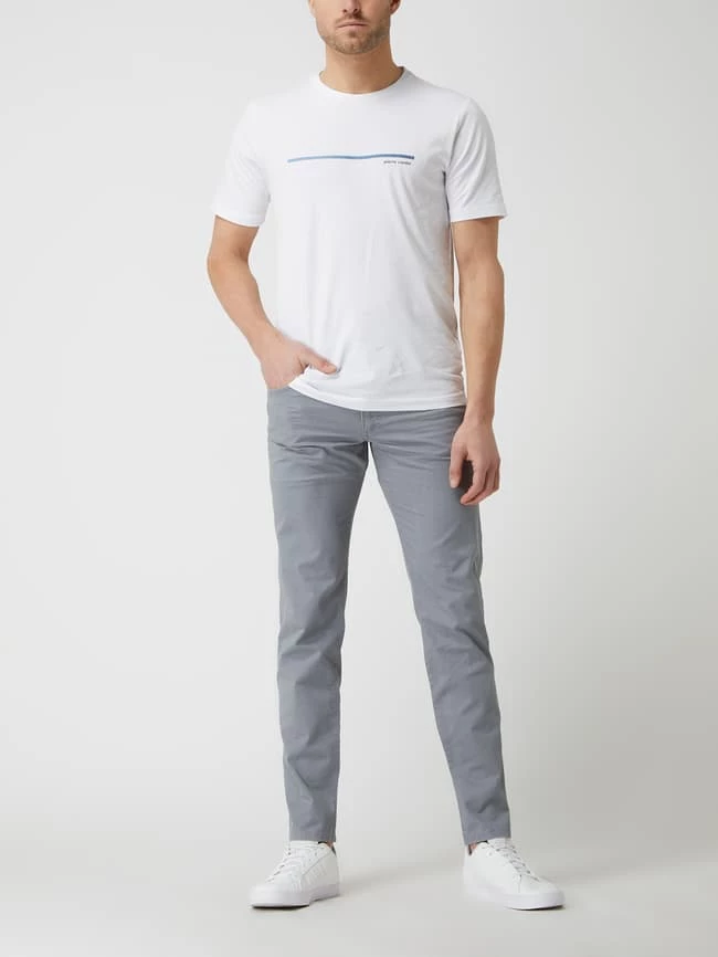 Bugatti Slim Fit Hose Mit Stretch-Anteil Modell 'Savio' - Silber 1 Bugatti Slim Fit Hose Mit Stretch-Anteil Modell 'Savio' - Silber