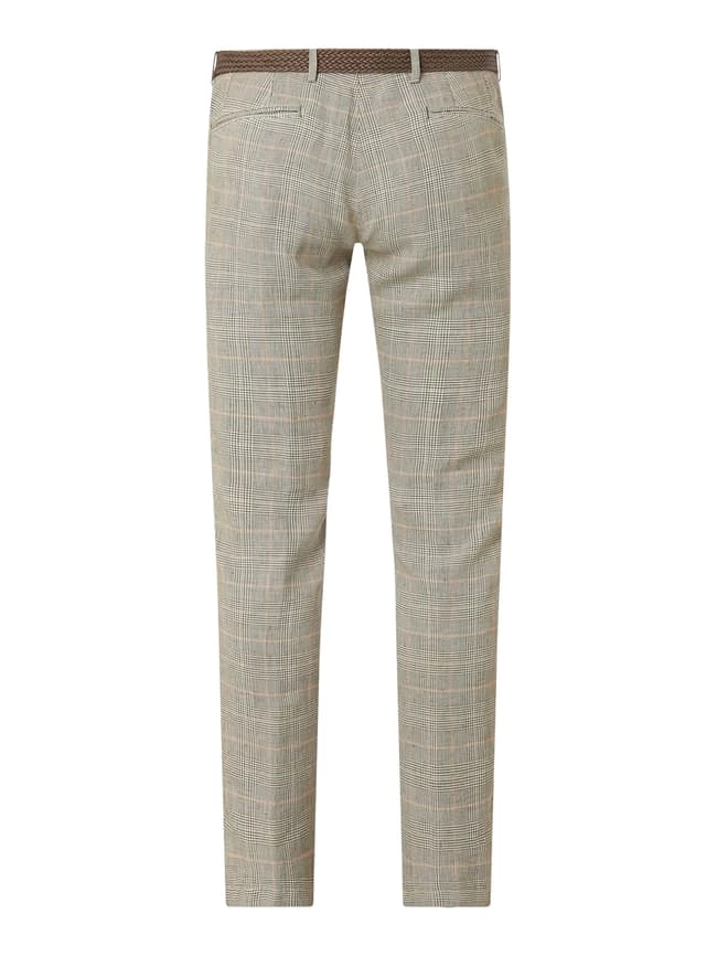 CG - Club Of Gents Anzughose Aus Leinenmischung Modell 'Cody' - Grün 3 CG - Club Of Gents Anzughose Aus Leinenmischung Modell 'Cody' - Grün – Bild 3