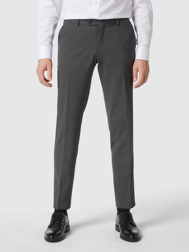 CG - Club Of Gents Slim Fit Anzughose Aus Jersey Modell 'Cedric' - Dunkelgrau 4 CG - Club Of Gents Slim Fit Anzughose Aus Jersey Modell 'Cedric' - Dunkelgrau – Bild 4