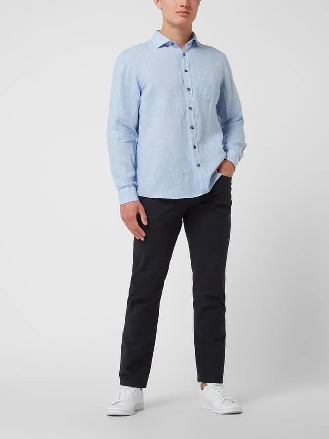 Pierre Cardin Tapered Fit Hose Mit Hohem Stretch-Anteil Modell 'Lyon' - 'Futureflex' - Marineblau 1 Pierre Cardin Tapered Fit Hose Mit Hohem Stretch-Anteil Modell 'Lyon' - 'Futureflex' - Marineblau