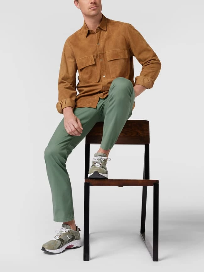 Christian Berg Men Straight Fit Jeans Mit Stretch-Anteil - Hellgrün Meliert 3 Christian Berg Men Straight Fit Jeans Mit Stretch-Anteil - Hellgrün Meliert – Bild 3