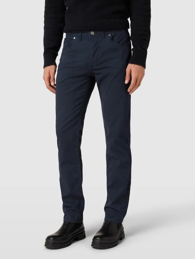 Christian Berg Men Hose Mit Label-Patch - Marineblau 4 Christian Berg Men Hose Mit Label-Patch - Marineblau – Bild 4