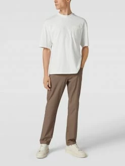 Christian Berg Men Straight Fit Chino Mit Stretch-Anteil - Taupe
