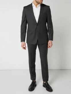 BOSS Anzug-Hose Aus Reiner Schurwolle - Anthrazit