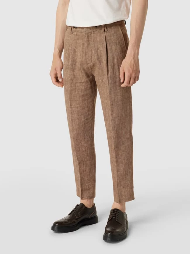 Cinque Leinenhose Mit Bundfalten - Beige 4 Cinque Leinenhose Mit Bundfalten - Beige – Bild 4