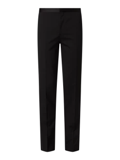 Ralph Lauren Shop 32 HUGO Smoking-Hose Mit Galonstreifen Modell 'Heton' - Schwarz