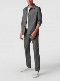 Tommy Hilfiger Slim Fit Anzughose Mit Nadelstreifen - Anthrazit