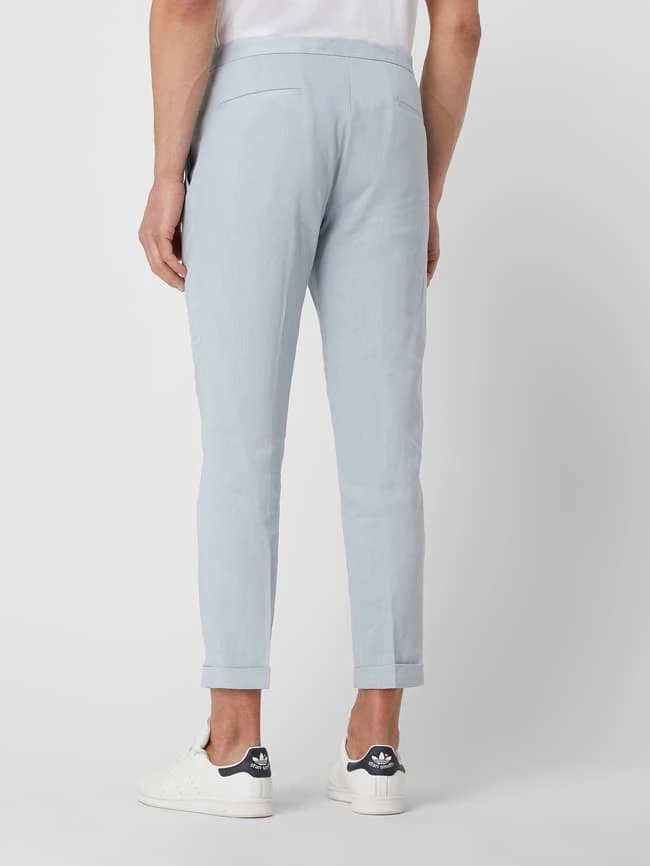 Strellson Slim Fit Anzughose Aus Leinenmischung - Ozean Blau 5 Strellson Slim Fit Anzughose Aus Leinenmischung - Ozean Blau – Bild 5
