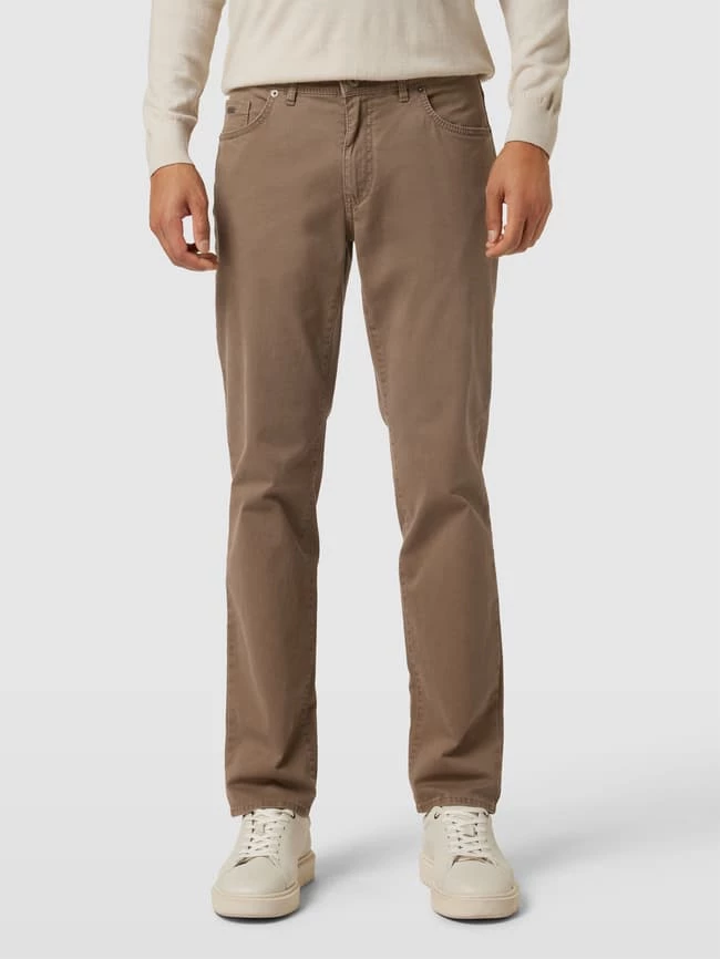 Brax Hose Mit Label-Patch Modell 'Cadiz' - Beige 4 Brax Hose Mit Label-Patch Modell 'Cadiz' - Beige – Bild 4